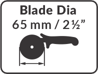 Pizza Cutter with Nylon Blade